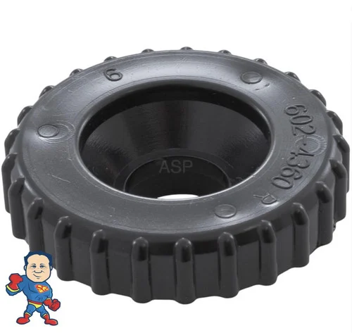 Black 1″ Diverter Valve Cap for Waterfall & Neck Jet Control – 602-4360