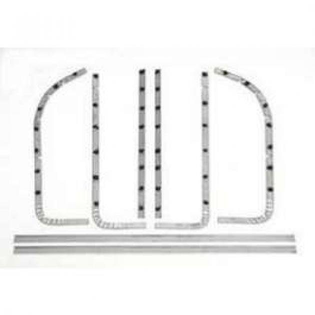 Chevy Door Edge Bands, 2-Door Sedan, Wagon, Nomad, Delivery, 1955-1957