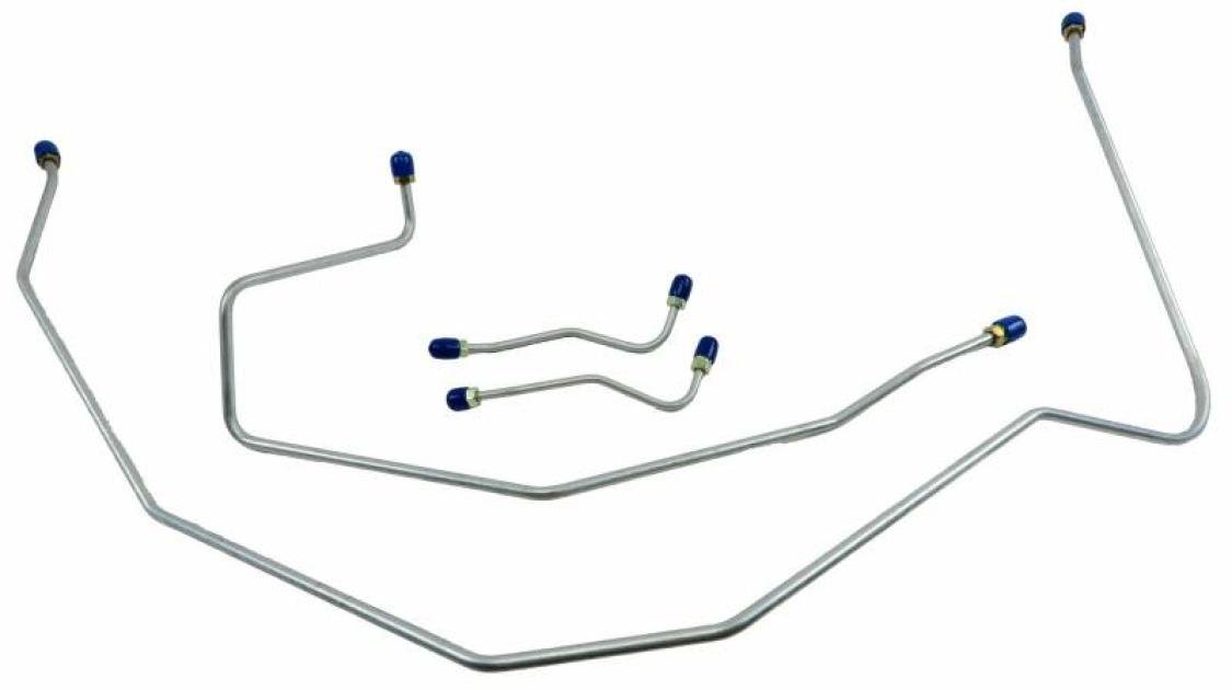 Shafers Classic Reproductions 1956-1957 Chevrolet Full Size Front Brake Line Set, Stainless Steel FBL001S