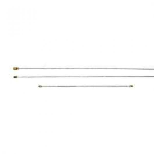 Chevy Brake Line Set, For Dual Brake Master Cylinder & GM Style Proportioning Valve, 1955-1957