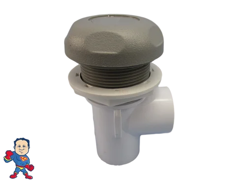 CMP Gray On/Off Control Valve 1″ Slip x 1″ Slip Single Port for Spa Waterfall & Neck Jets