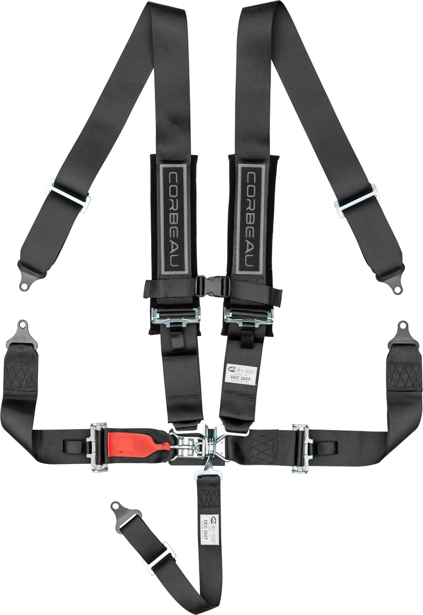 Corbeau 3-Inch 5-Point Latch and Link Harness Belt