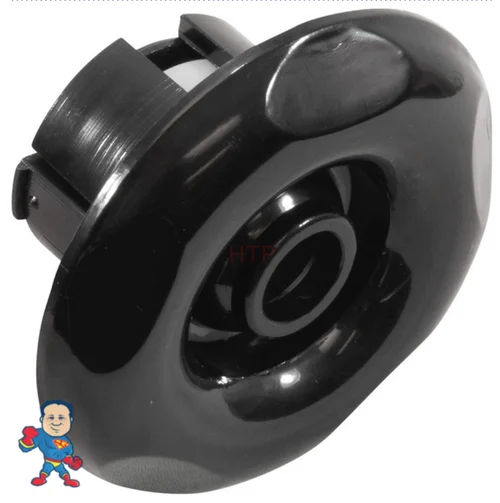 Custom Molded Products 2-1/2″ Directional Spa Jet – Black 5 Scallop Smooth Finish