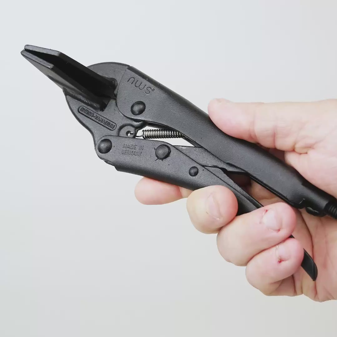NWS 8" Sheet-Grip Pliers - Atramentized
