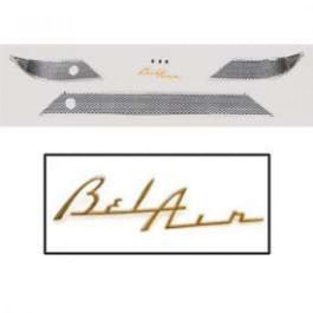 Chevy Dash Trim, Bel Air, No Radio Holes, 1955