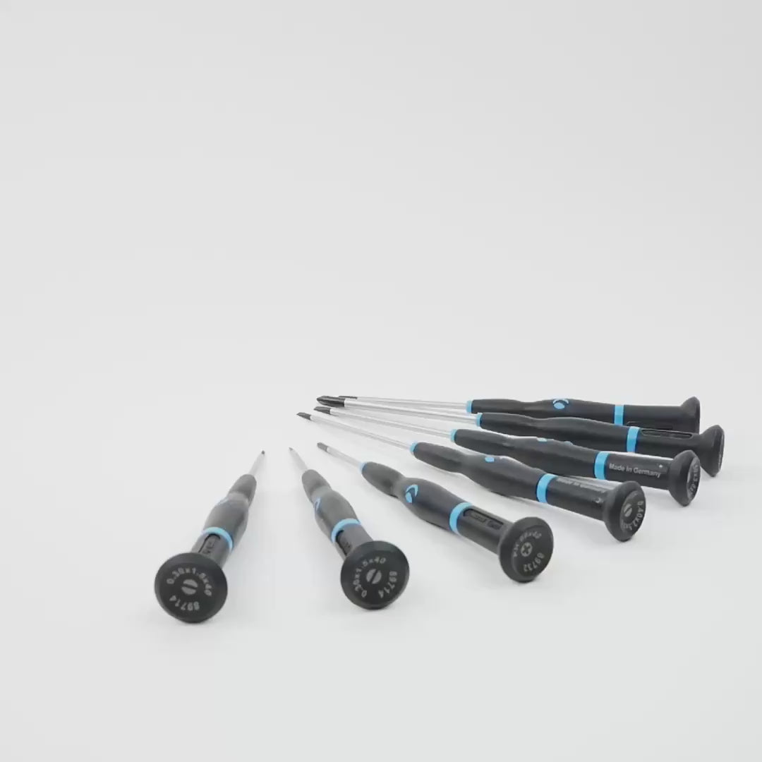 Witte Pro Wittron Precision Slotted and Phillips Screwdriver Set, 7 Pieces