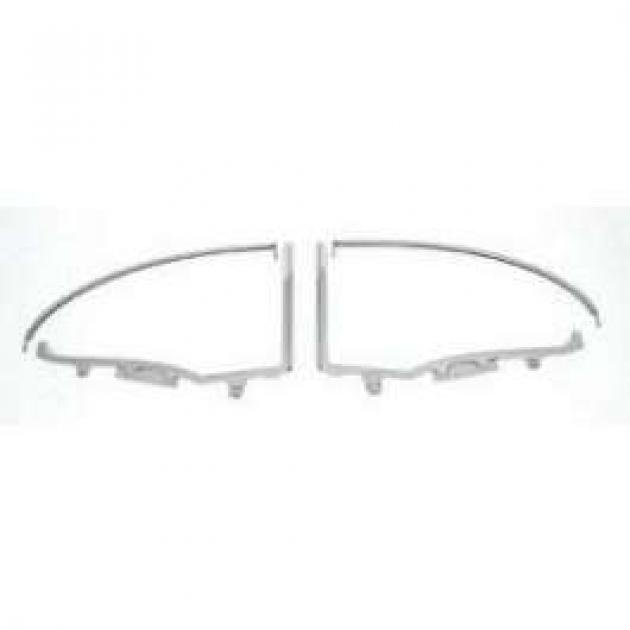 Chevy Quarter Window Frames, 2-Door Hardtop, 1955-1957