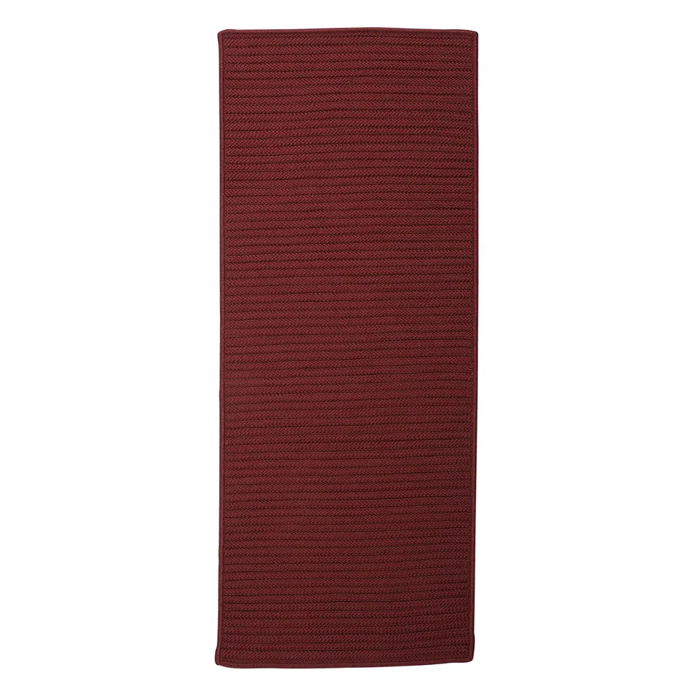 2′ x 9′ Burgundy Red All Purpose Handmade Reversible Rectangle Mudroom Area Throw Rug Runner