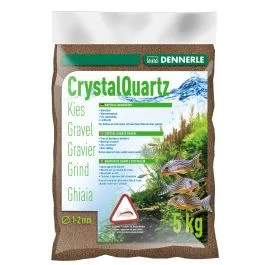 Dennerle Crystal Quartz Gravel – Dark Brown, 5 kg