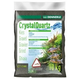 Dennerle Crystal Quartz Gravel Diamond Black, 10 kg