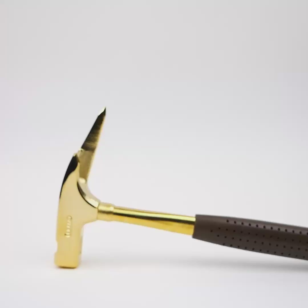 Picard 298 Carpenters Hammer with Steel Handle, Gold Plated, 600g