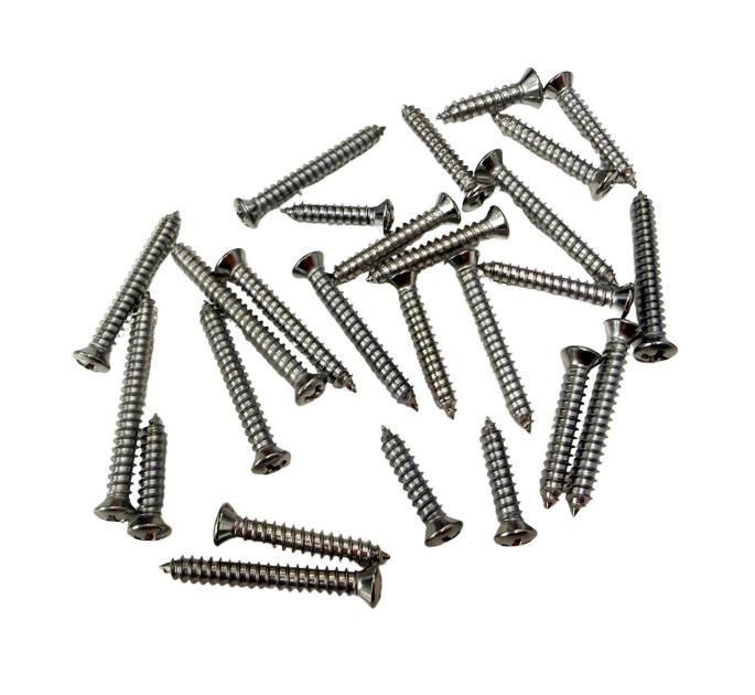 Redline Restomotive 1955-1957 Chevy Convertible Interior Garnish Molding Trim Screw Set