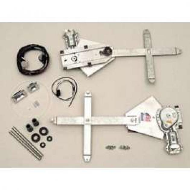 Chevy Power Windows, Doors Only, 2-Door Sedan, 1955-1957