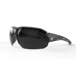Edge KB126VS Kabru Safety Glasses - Black Frame with Gray TPR - Vapor Shield Smoke Lenses