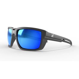 Edge LS113MPAP Lassen Safety Glasses - Matte Black Frame - Polarized AP Blue Mirror Lenses