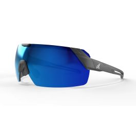 Edge MK113MPAP Makalu Safety Glasses - Matte Black Frame - Polarized Aqua Blue Mirror Lens