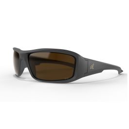 Edge TXB235 Brazeau Safety Glasses - Black Frame - Polarized Copper Lenses