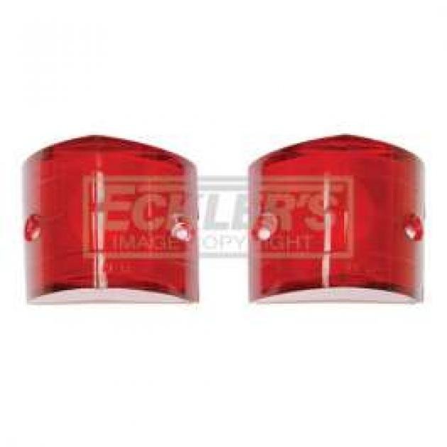 Chevy Lenses, Back Up, Red, 1956