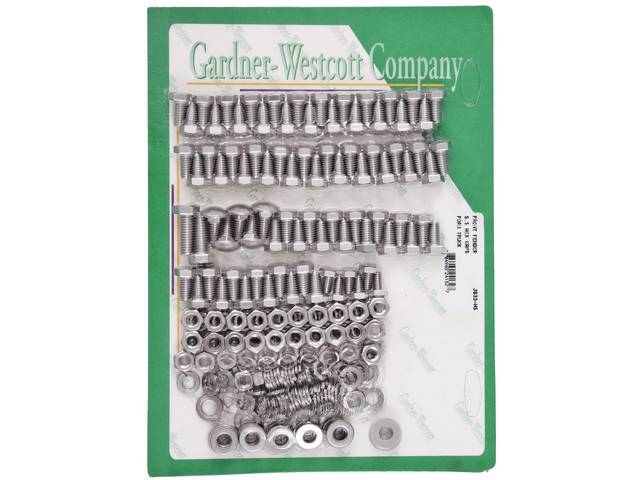 Front Bumper Mounting Kit, Stainless Steel Hex Head Bolts