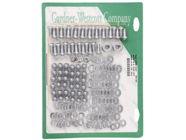 BOLT KIT, Front Fender, Chrome Button Head Bolts with Acorn Nuts