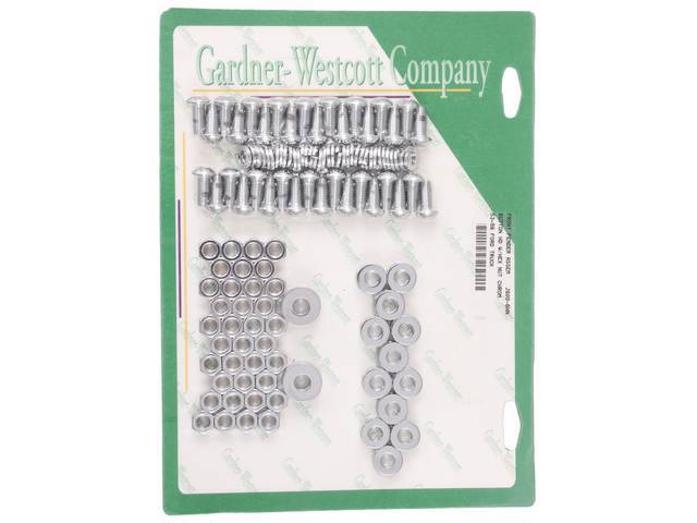 BOLT KIT, Front Fender, Chrome Button Head Bolts with Hex Nuts