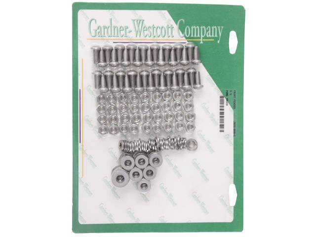 BOLT KIT, Front Fender, Stainless Steel Button Head Bolts with Hex Nuts