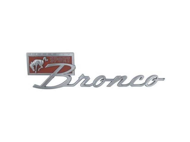 Body Side Fender Emblem, Bronco Sport