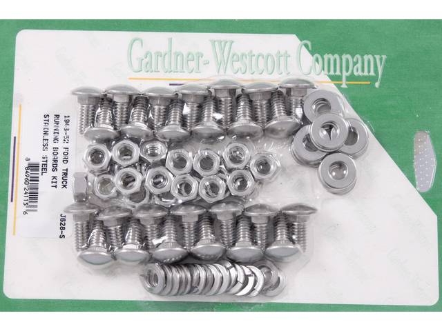 Running Board Mounting Kit, Stainless Steel Bolts