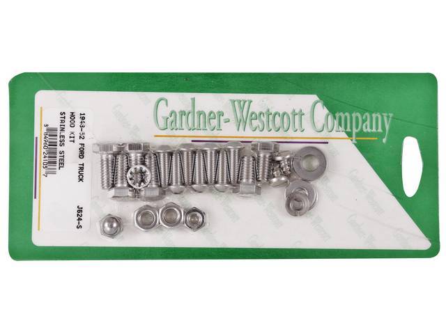 Hood Mounting Kit, Stainless Steel Bolts