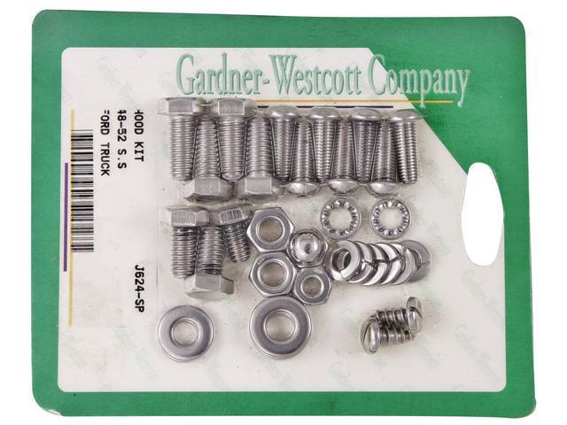 Hood Mounting Kit, Polished Stainless Steel Bolts