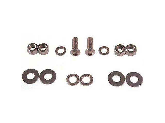 Bolt Kit, Hood Brace Brackets, Stainless Steel Button Head Bolts
