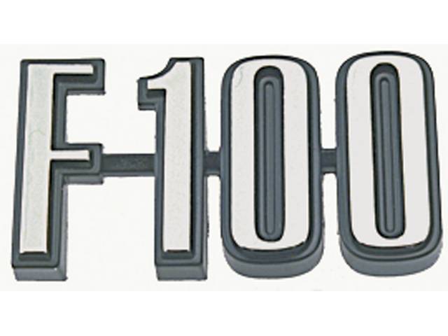 Body Side Fender Emblem, F-100