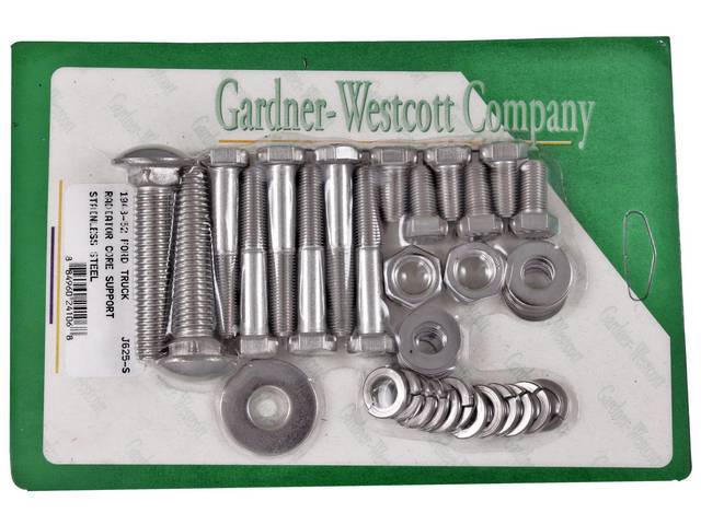 Radiator Support Brace Mounting Kit, Stainless Steel Hex Head