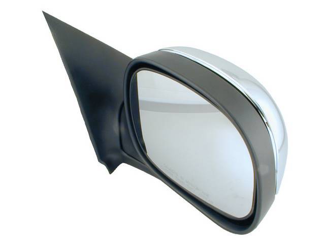 Outside Rearview Mirror, Power, Convex, RH, Chrome