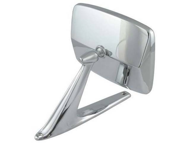 Outside Rearview Mirror, Chrome Finish