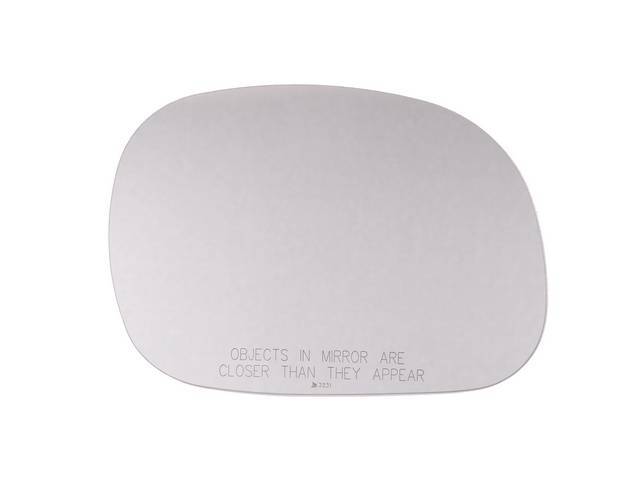 Outside Rearview Mirror Glass, convex