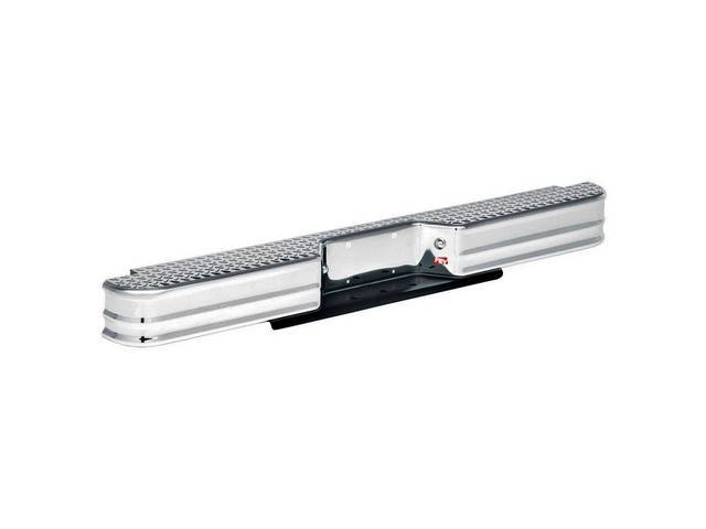 Rear Bumper, Diamond Step by Fey, Chrome