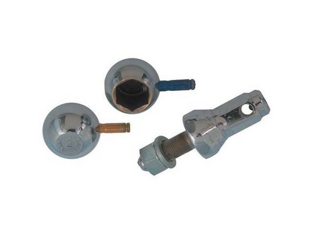 CONVERT-A-BALL, CHROME PLATED, PATENTED HEX SHANK