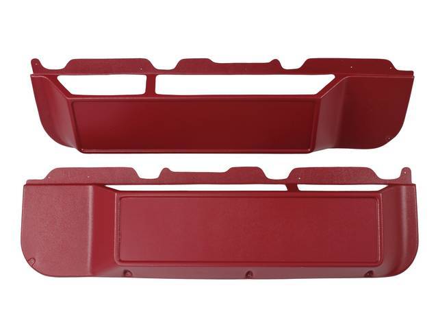 Door Panel Map Pocket Inserts, Napa Red