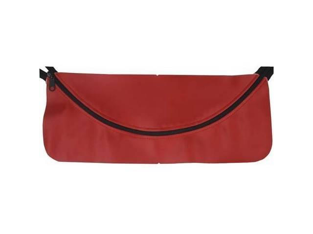Door Panel Map Pocket, Replacement Style, Red