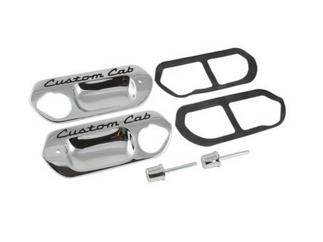 Outside Door Handle Escutcheons, Custom Cab