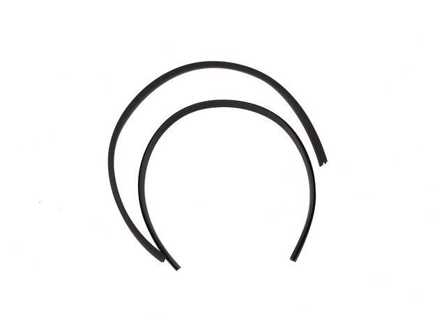 WEATHERSTRIPS, VENT WINDOW DIVISION BAR, REPRO, PAIR, RUBBER