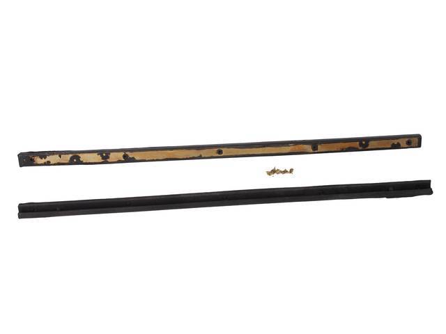WEATHERSTRIPS, VENT WINDOW DIVISION BAR, EXACT REPRO, PAIR