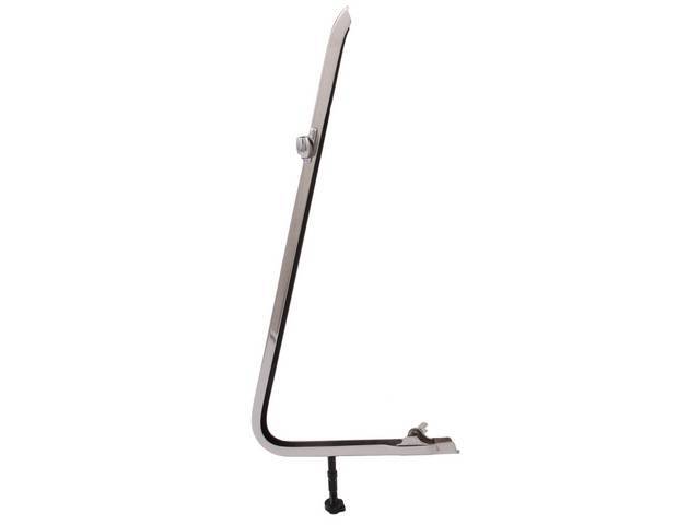 Vent Window Frame, LH, Chrome