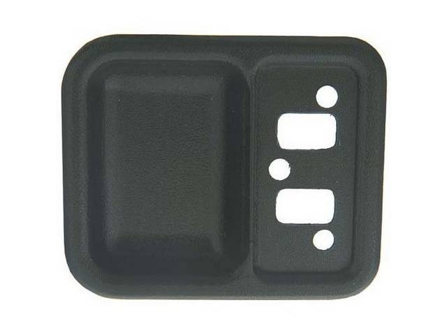 Front Door Inside Handle Cups, black
