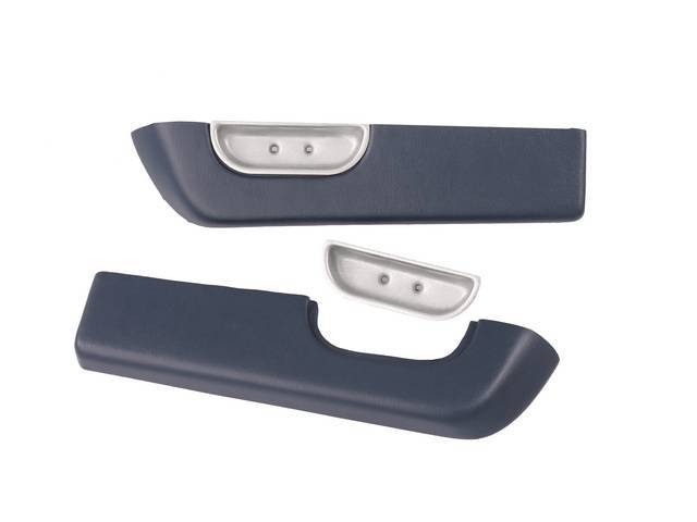 Door Panel Arm Rest Pads, Padded, Shadow Blue