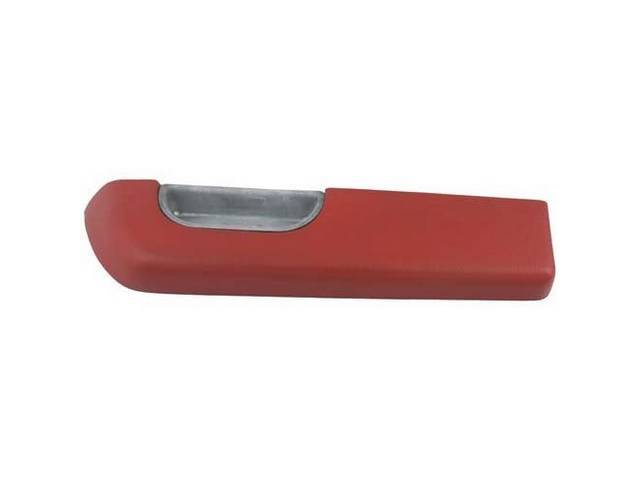 Door Panel Arm Rest Pads, Padded, Portola Red