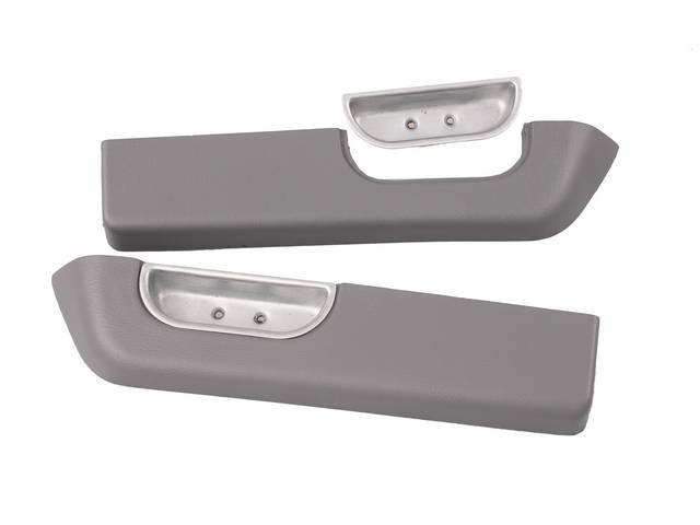 Door Panel Arm Rest Pads, Padded, Presidio Gray