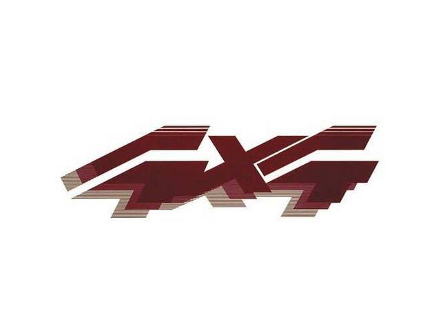 4x4 Body Side Transfer Emblem, Red