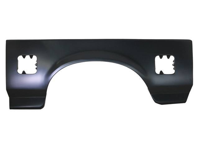 Quarter Panel Outer Repair Section, Center Wheel Flare, LH, Dual Fuel Door Openings